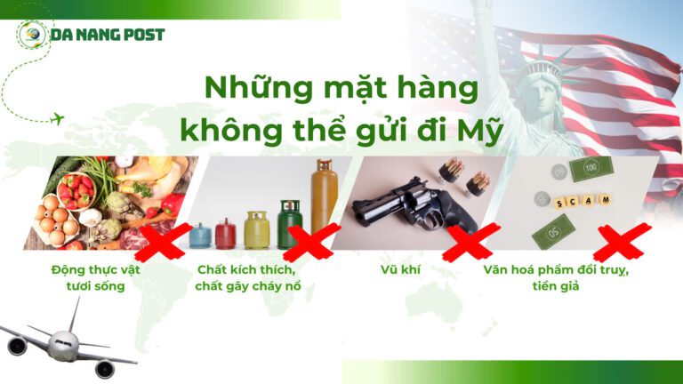 Những mặt hàng không được phép gửi đi Mỹ