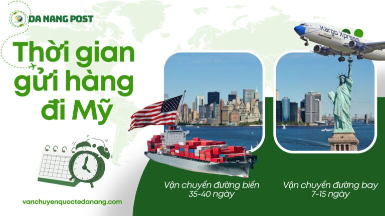 Thời gian gửi hàng đi Mỹ từ TPHCM