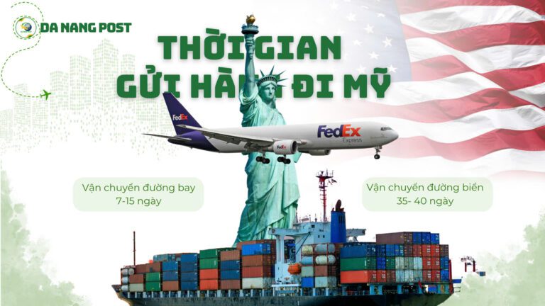 Thời gian gửi hàng đi Mỹ tại Hà Nội