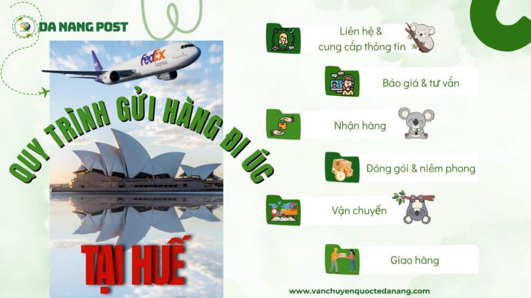 Quy trình gửi hàng đi Úc tại Huế