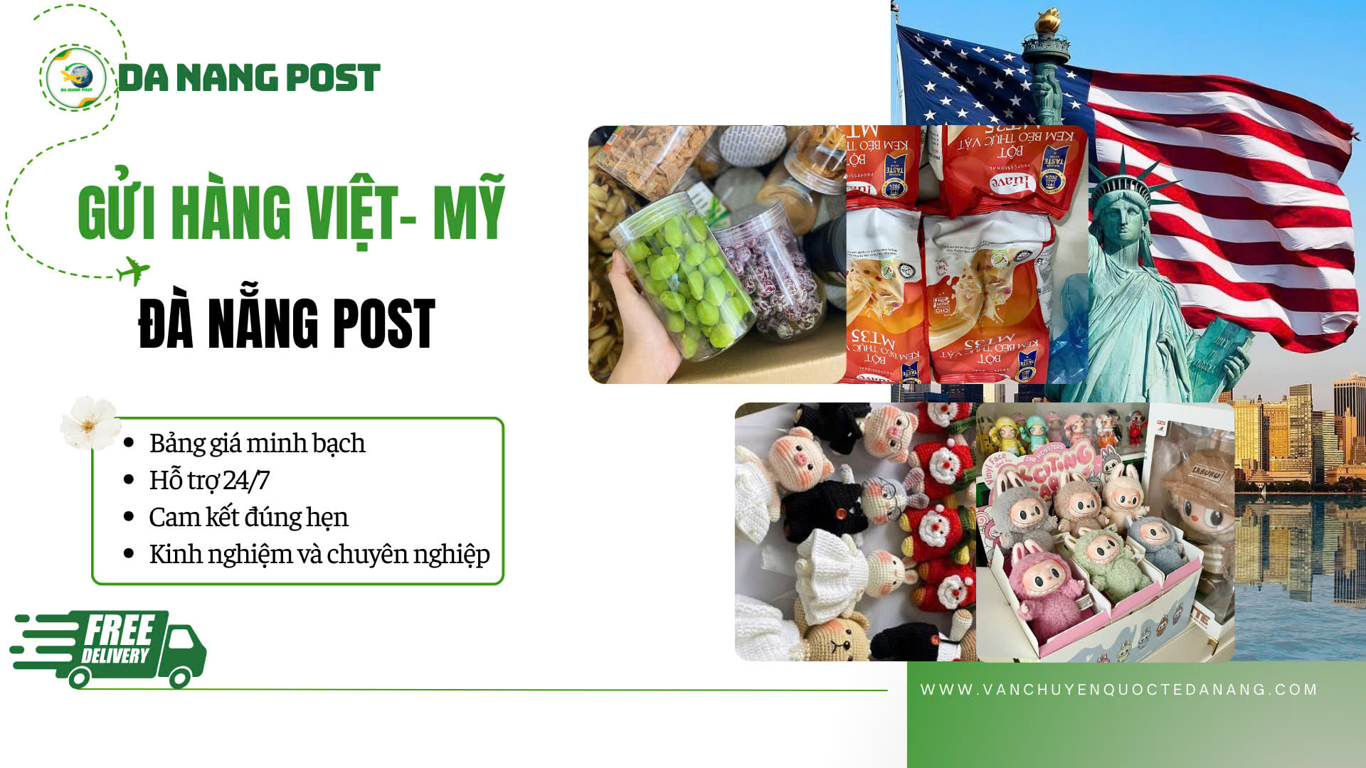 Giới thiệu dịch vụ gửi hàng đi Mỹ