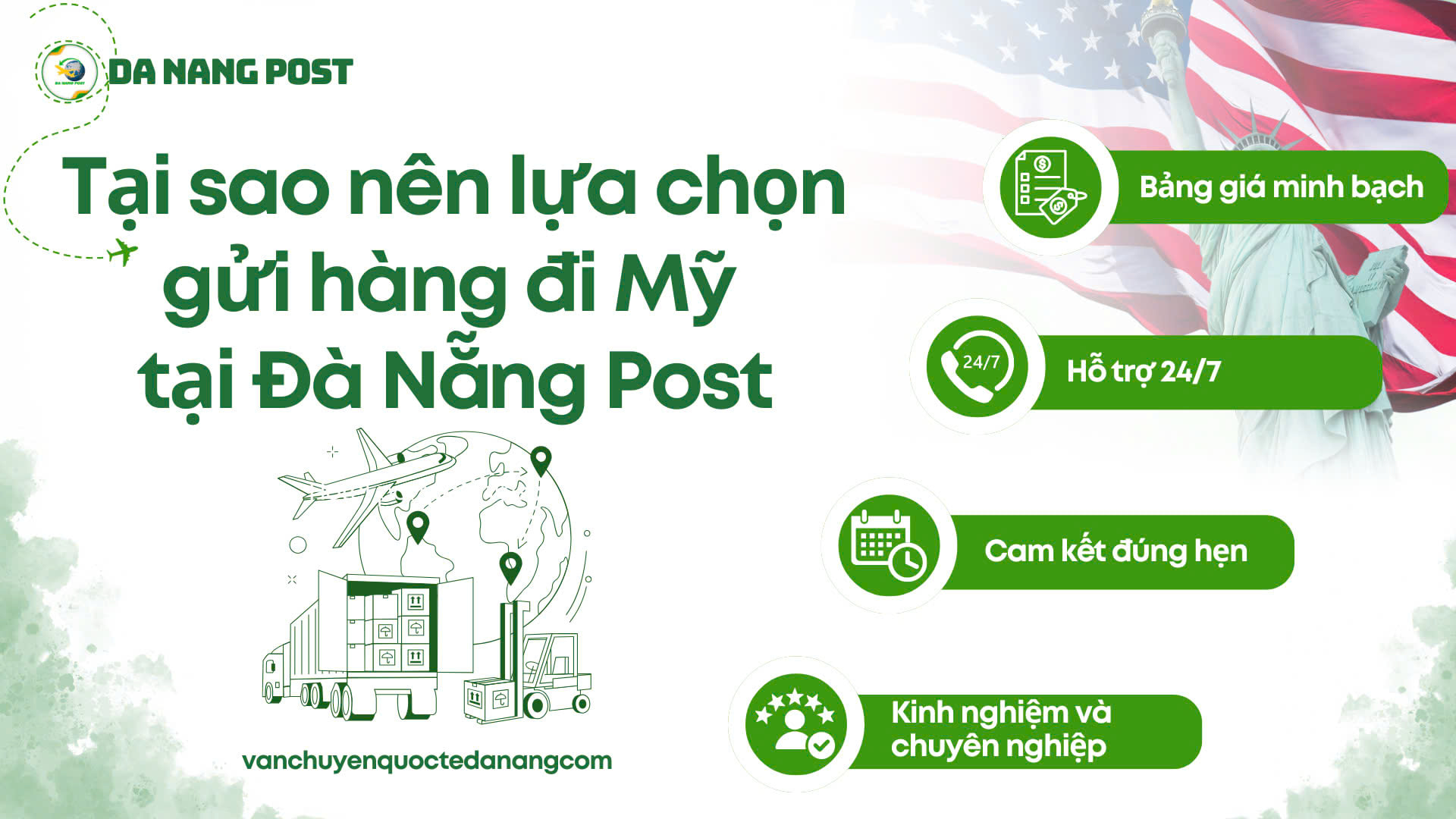 Giới thiệu dịch vụ gửi hàng đi Mỹ tại Đà Nẵng