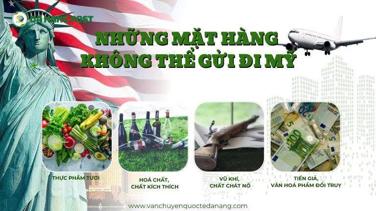 Mặt hàng không được phép gửi đi Mỹ