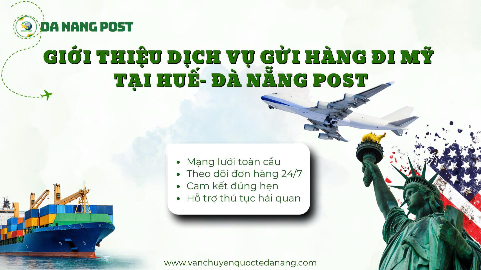 Giới thiệu dịch vụ gửi hàng đi Mỹ tại Huế