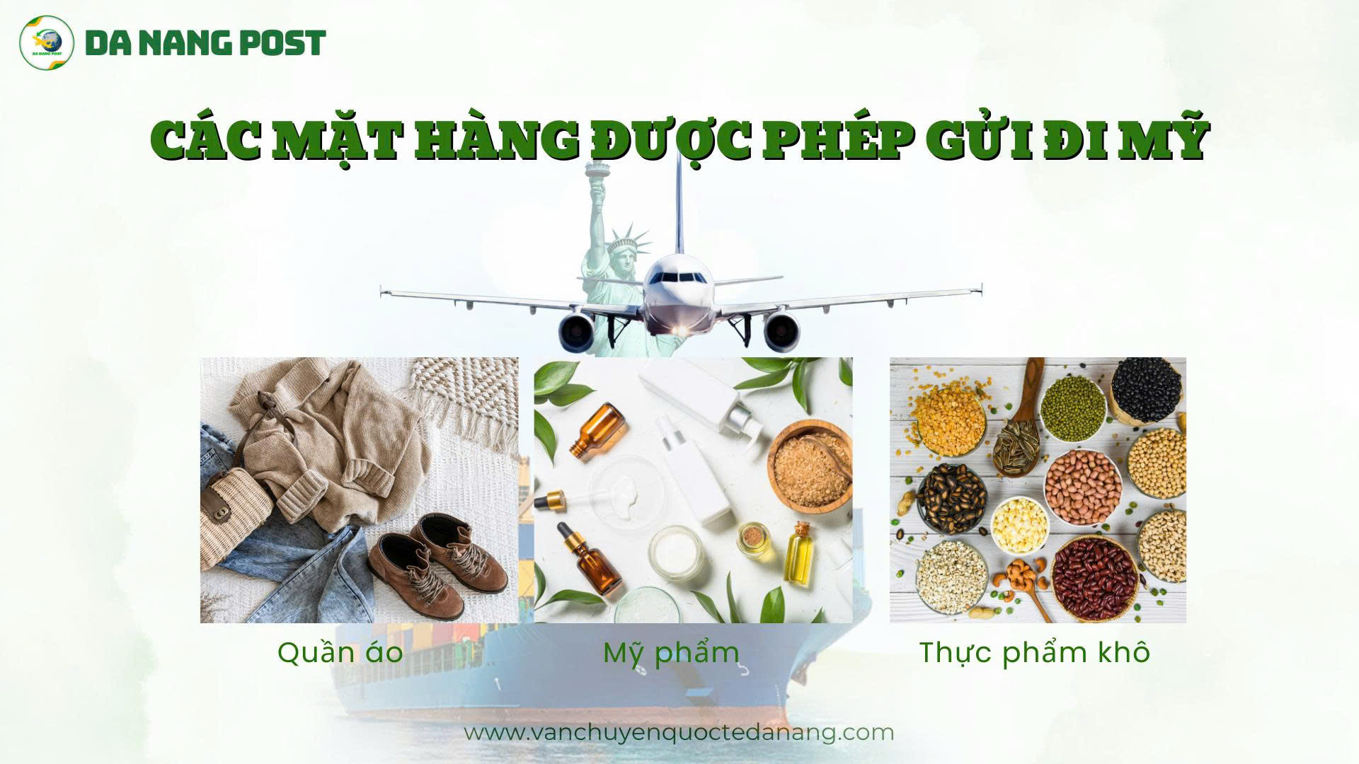 Các mặt hàng được phép gửi đi Mỹ