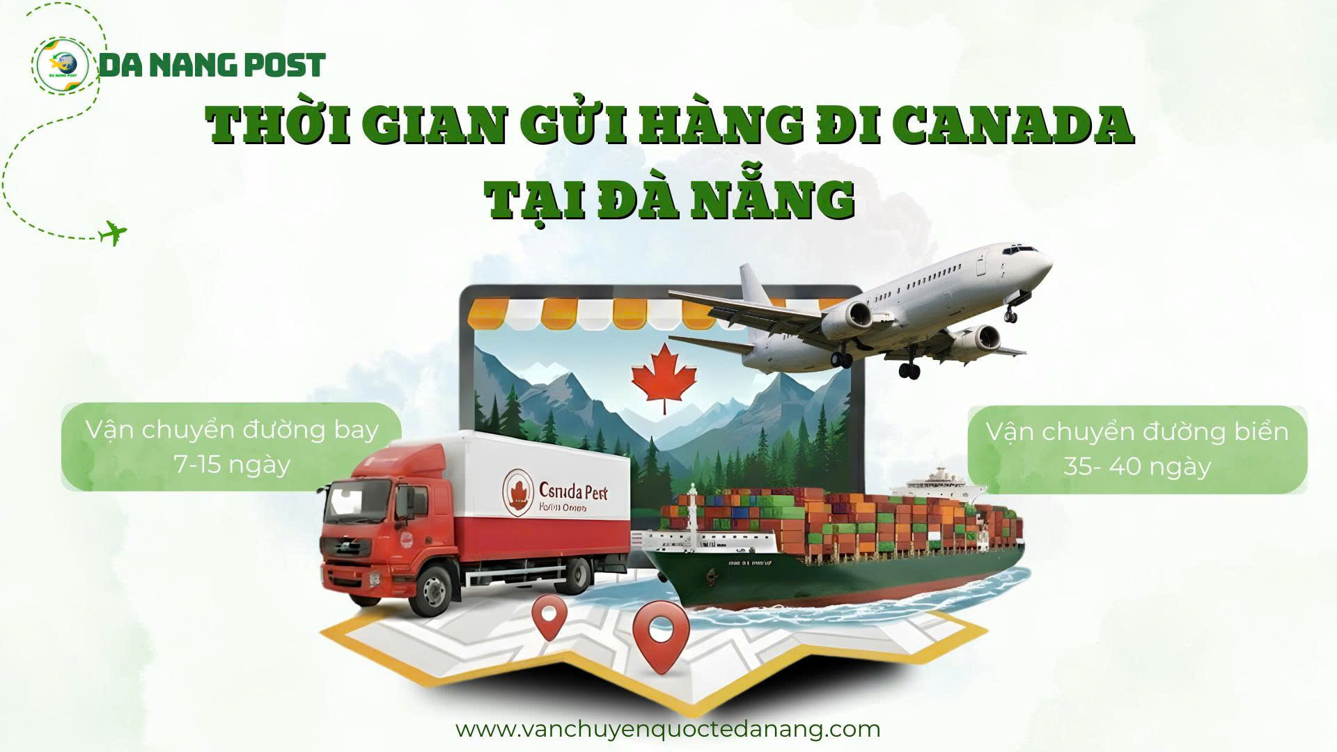 Thời gian gửi hàng đi Canada