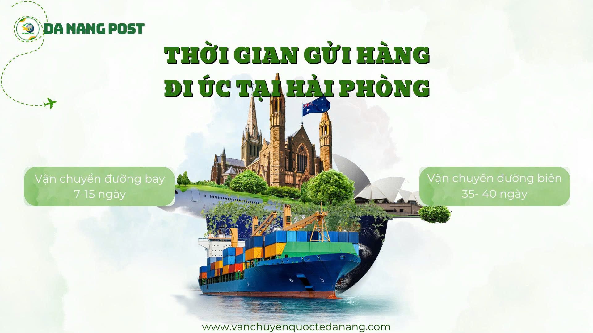 Thời gian gửi hàng đi Úc tại Hải Phòng